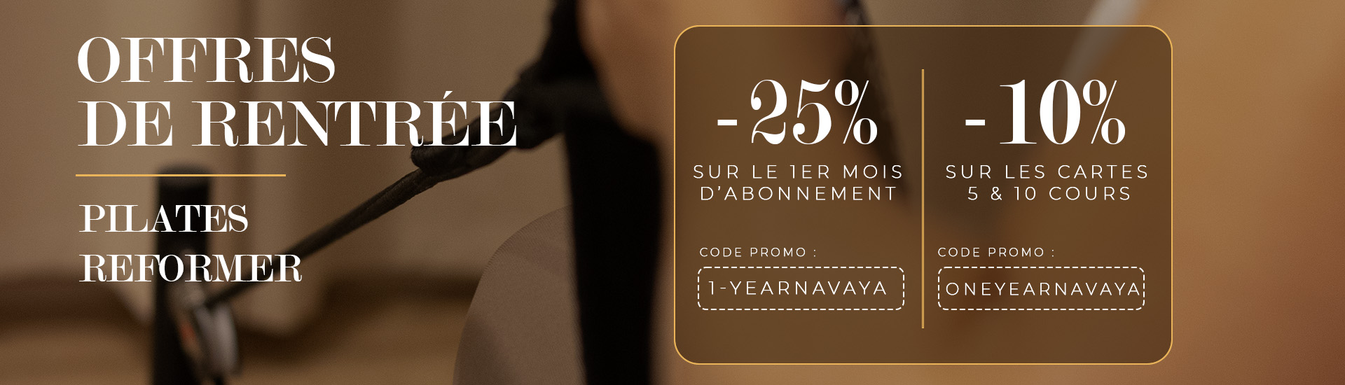 Offres de rentrée Studio Navaya